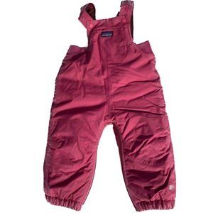 Patagonia Baby Puff Rider Overalls Bibs Snow Pants 6 M Pink - Never Worn
